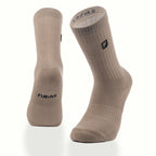 Nakışlı crew çorap - bej renk seçeneği
