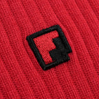 Fubas kırmızı crew çorap - kaymayan elastik kemer