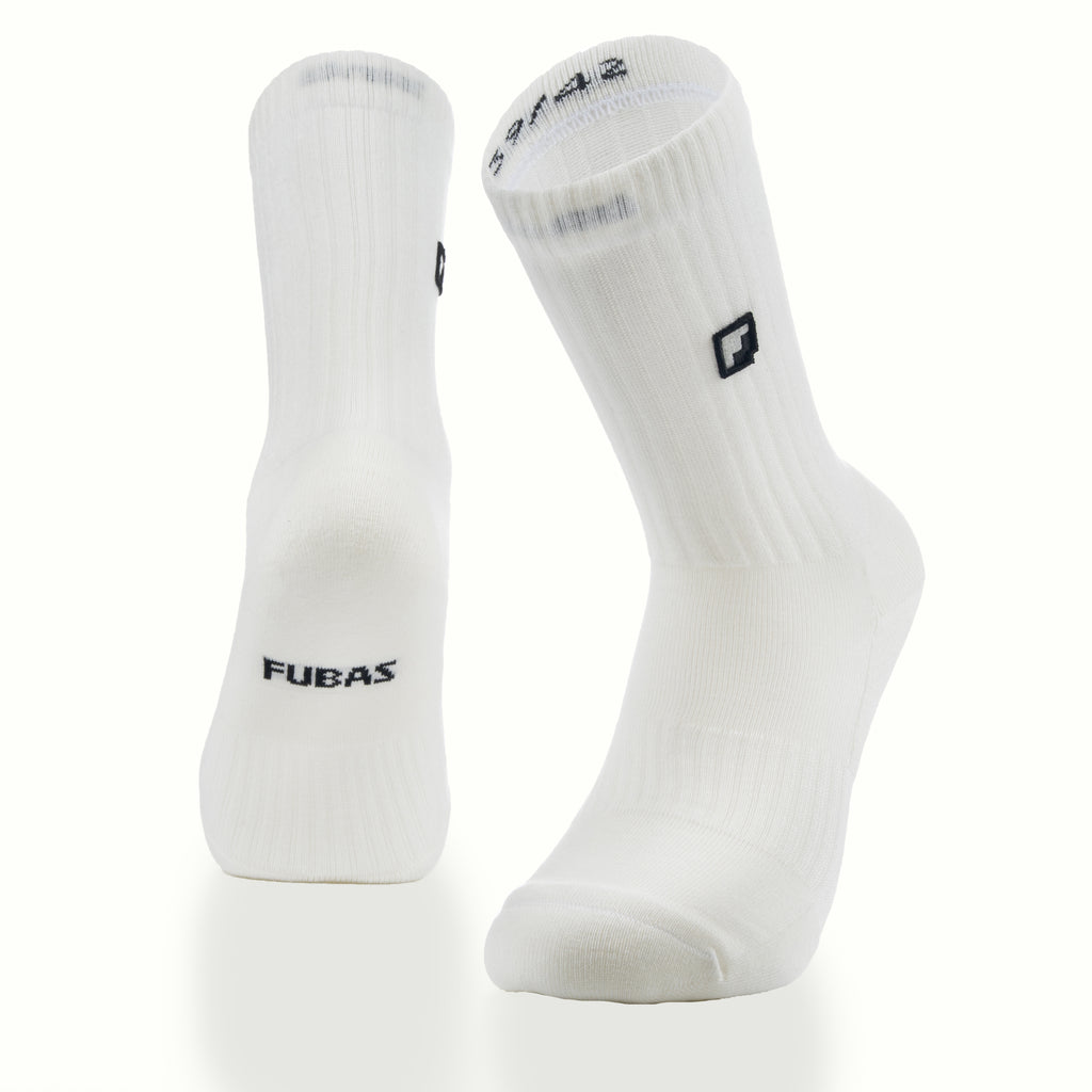 Unisex krem crew çorap - nefes alır pamuklu kumaş