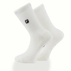 Krem uzun çorap - minimal nakış logo premium tasarım