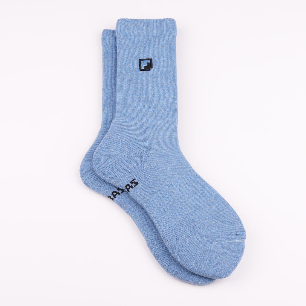 Mavi spor çorap - havlu taban darbe emici destek
