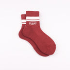 Çift kat örgü kahverengi kısa pamuklu çorap - dayanıklı uzun ömürlü