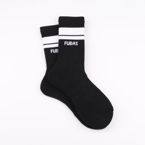 Baklava desenli taban siyah spor çorap - kaymaz destek