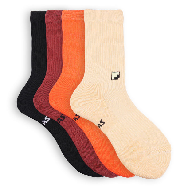 Minimal Logolu Unisex Çorap 4'lü Çorap Seti