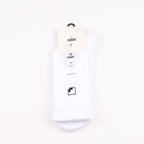 Kaymayan elastik beyaz pamuklu çorap - stabil kullanım