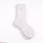 Taban altı  havlu destek gri melanj crew çorap - taban topuk burun havlu