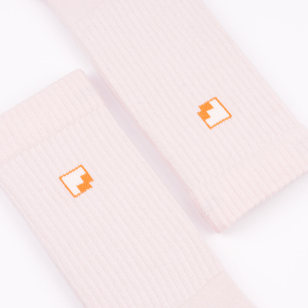 Nefes alır pamuklu pembe çorap - ter emici yapı