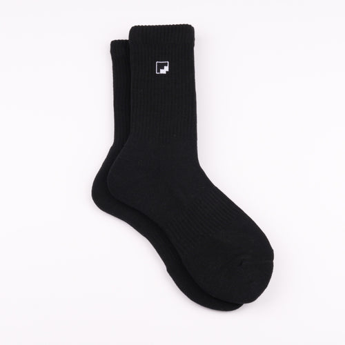 Kaymayan elastik siyah pamuklu çorap - stabil kullanım