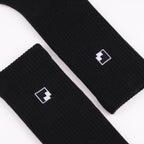 Taban altıhavlu destek siyah crew çorap - taban topuk burun havlu