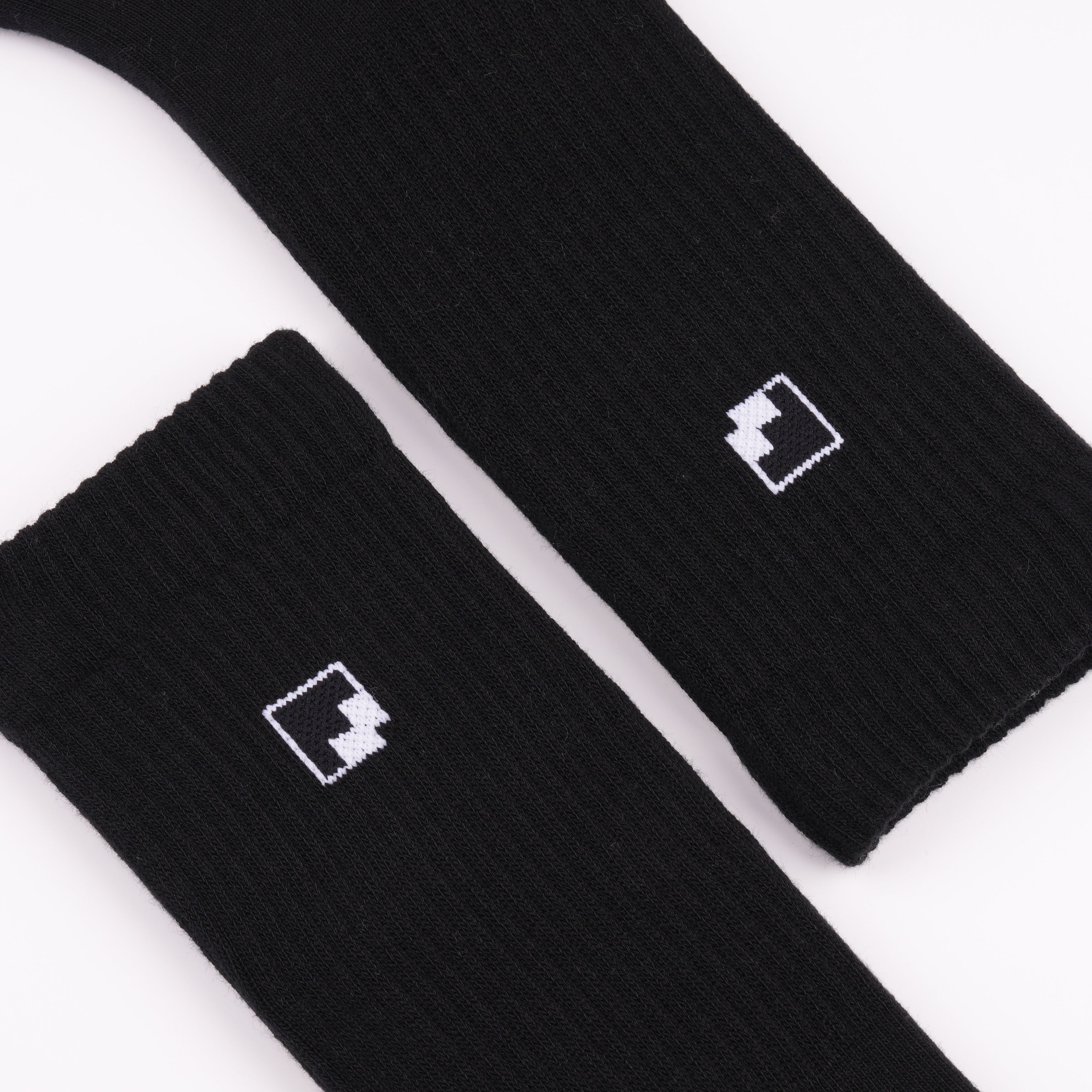 Taban altıhavlu destek siyah crew çorap - taban topuk burun havlu
