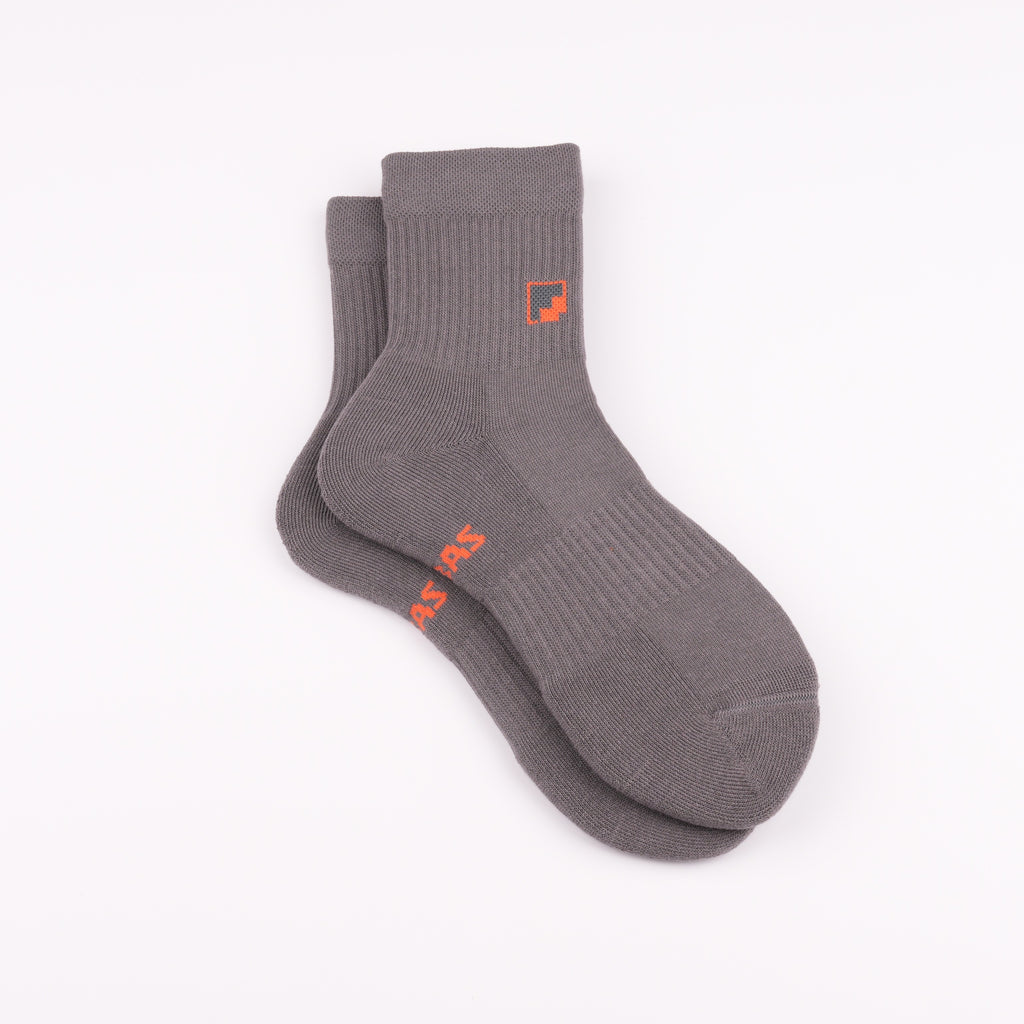 Havlu taban gri sneaker çorap - darbe emici destek