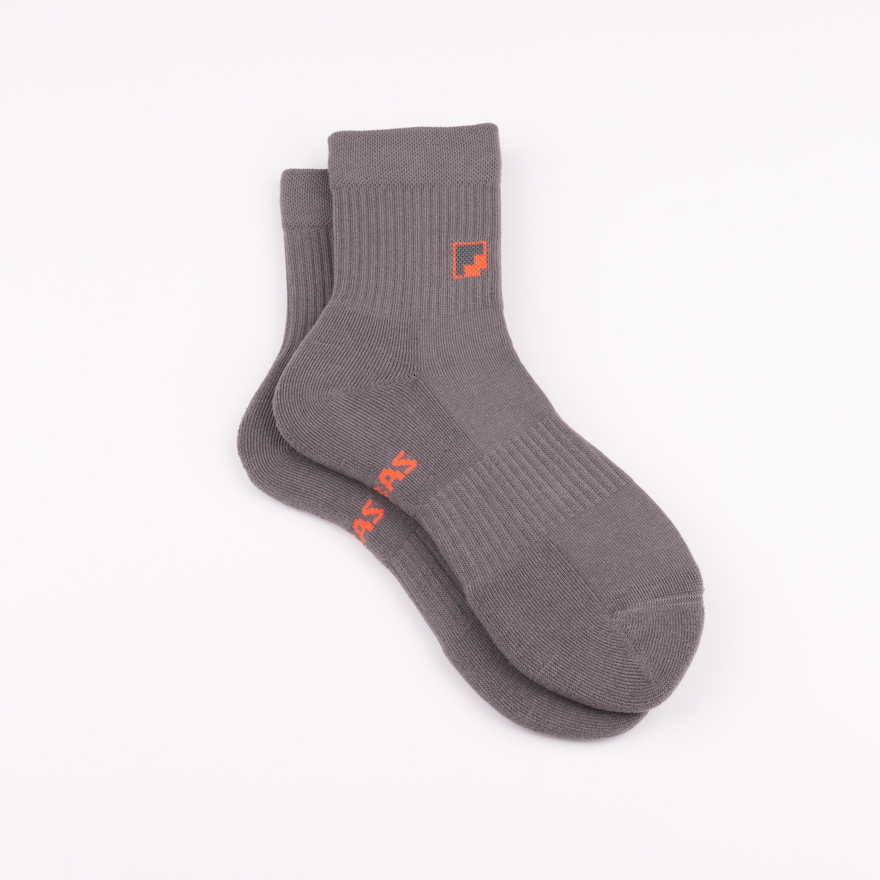 Havlu taban gri sneaker çorap - darbe emici destek