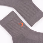 Kaymayan elastik gri quarter çorap - stabil kullanım