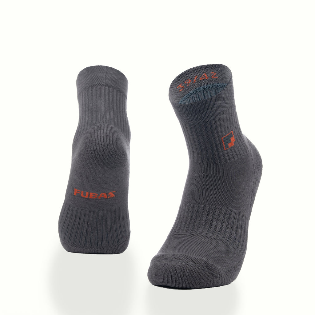 Nefes alır pamuklu gri kısa çorap - ter emici yapı