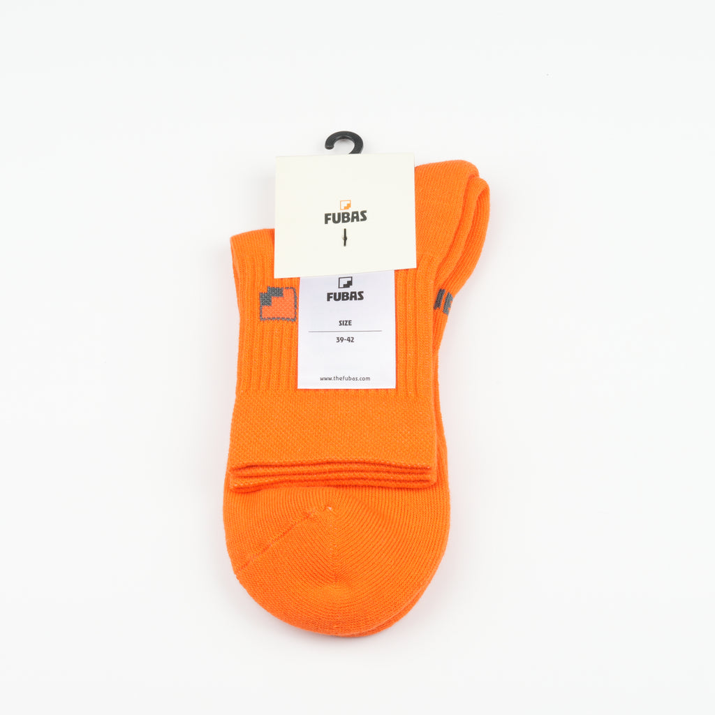 Havlu taban turuncu sneaker çorap - darbe emici destek