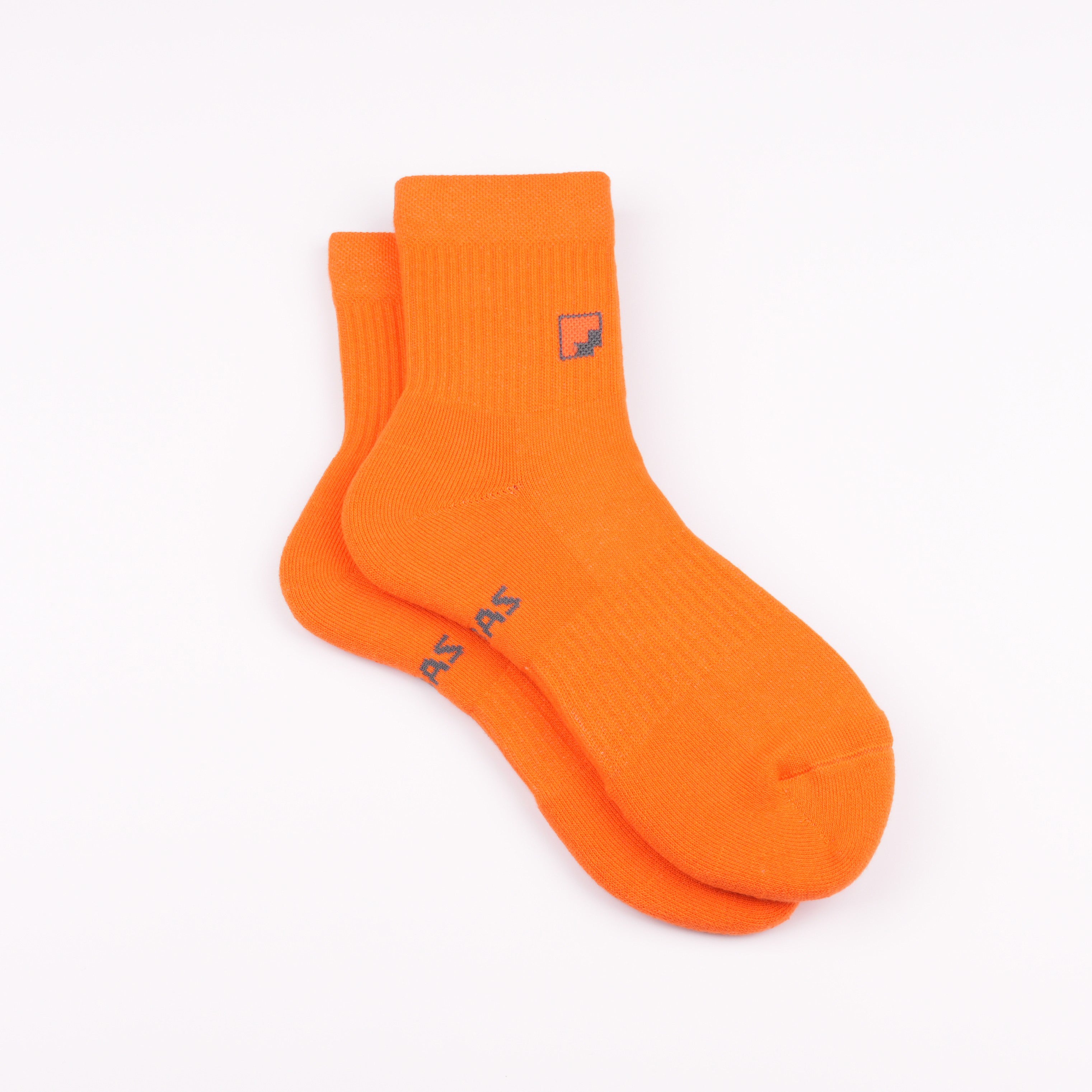 Kaymayan elastik turuncu quarter çorap - stabil kullanım