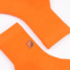 Nefes alır pamuklu turuncu kısa çorap - ter emici yapı