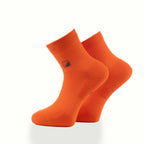 Çift kat örgü turuncu quarter çorap - dayanıklı uzun ömürlü