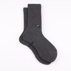 Kaymayan elastik antrasit crew çorap - stabil kullanım
