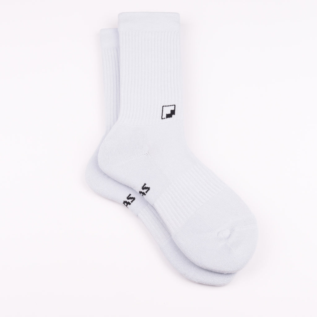 Havlu taban bebek mavisi spor çorap - darbe emici destek