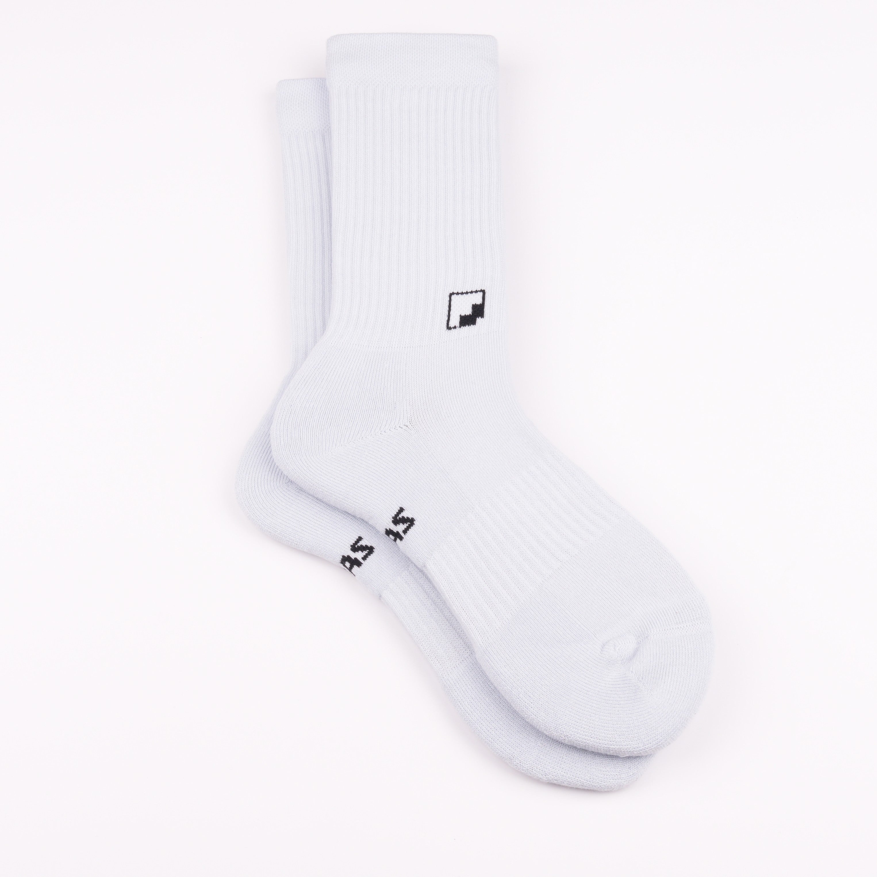 Havlu taban bebek mavisi spor çorap - darbe emici destek