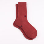 Kaymayan elastik kahverengi crew çorap - stabil kullanım