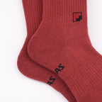 Nefes alır pamuklu kahverengi çorap - ter emici yapı