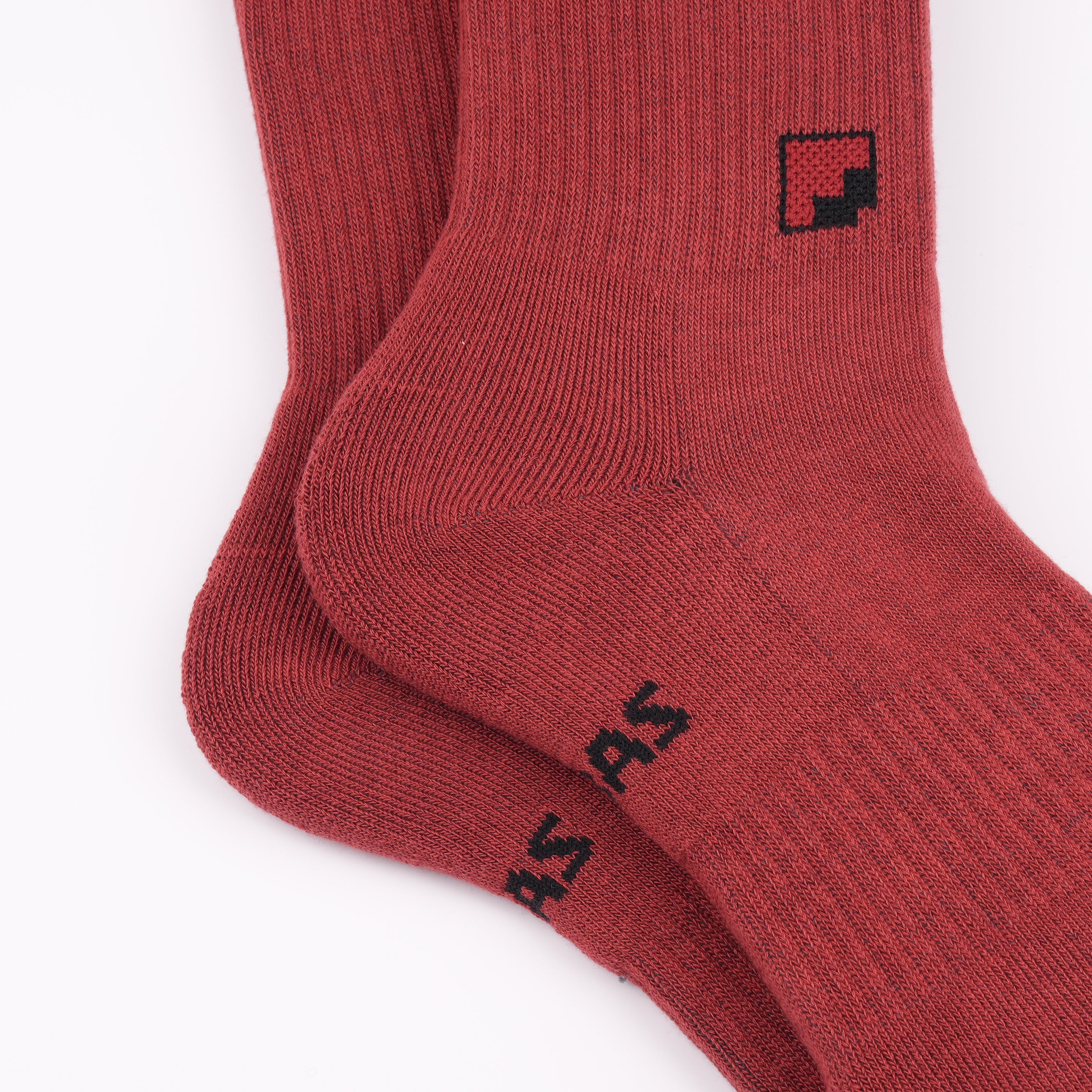 Nefes alır pamuklu kahverengi çorap - ter emici yapı