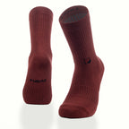 Minimal logo kahverengi unisex çorap - premium tasarım