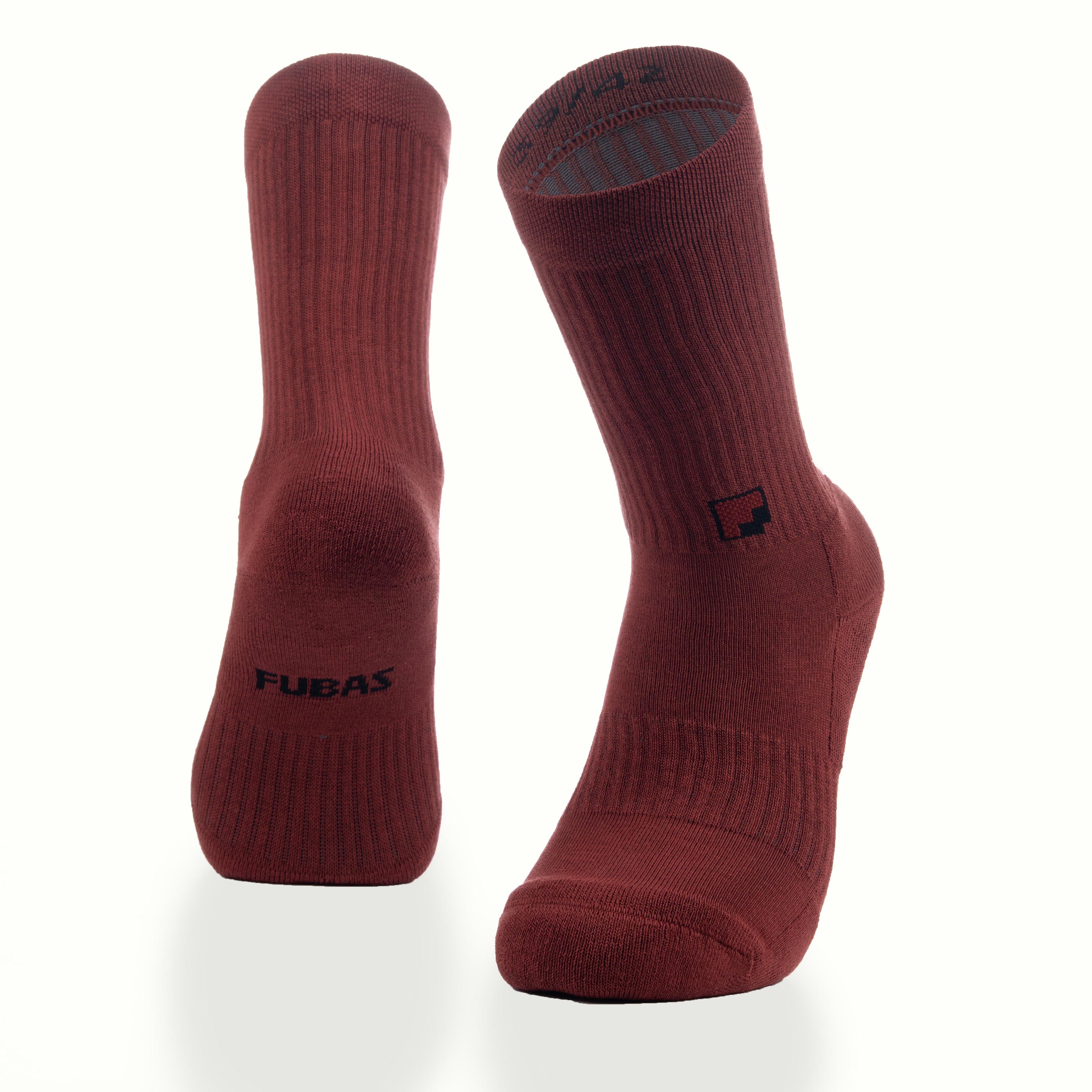 Minimal logo kahverengi unisex çorap - premium tasarım