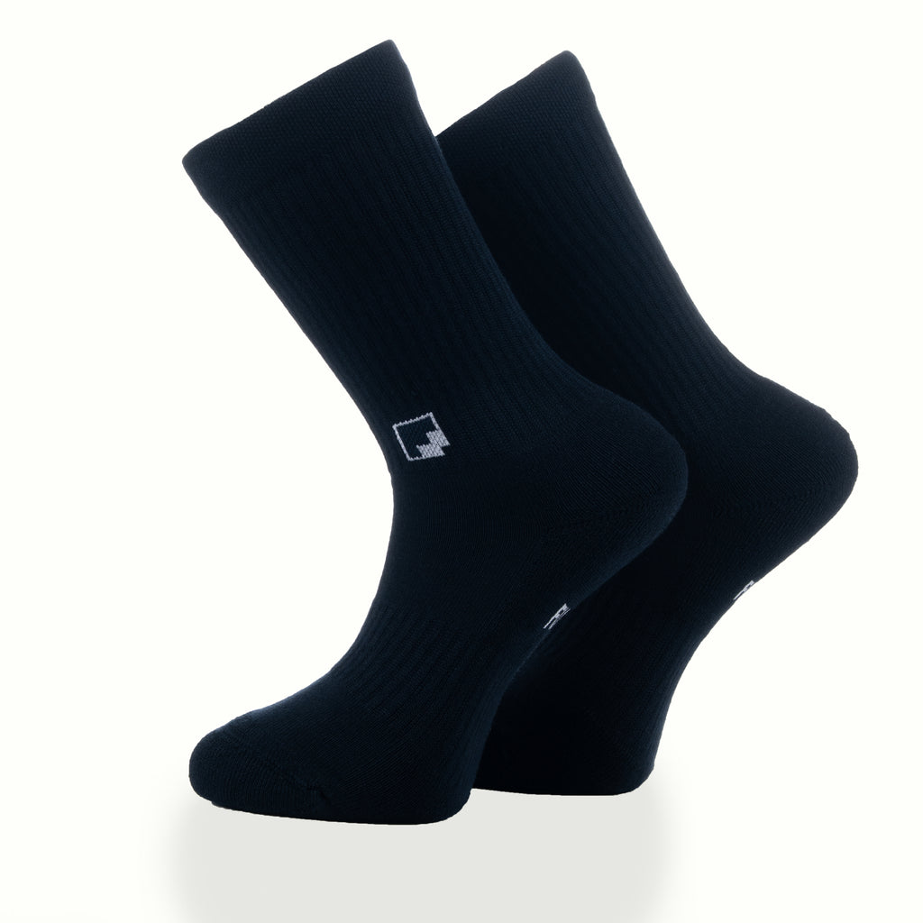 Minimal logo lacivert unisex çorap - premium tasarım