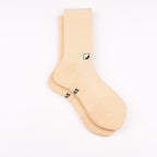 Kaymayan elastik sarı crew çorap - stabil kullanım