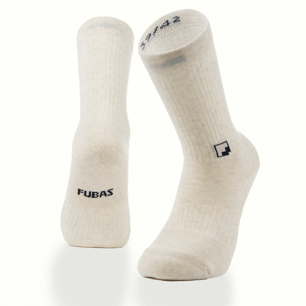 Minimal logo sütlü kahve unisex çorap - premium tasarım