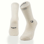 Minimal logo sütlü kahve unisex çorap - premium tasarım