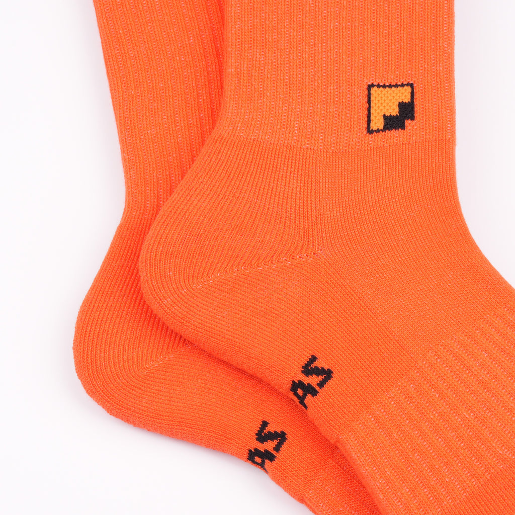Nefes alır pamuklu turuncu çorap - ter emici yapı