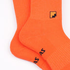 Nefes alır pamuklu turuncu çorap - ter emici yapı