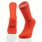 Kaymayan elastik turuncu crew çorap - stabil kullanım