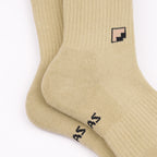 Kaymayan elastik yeşil crew çorap - stabil kullanım