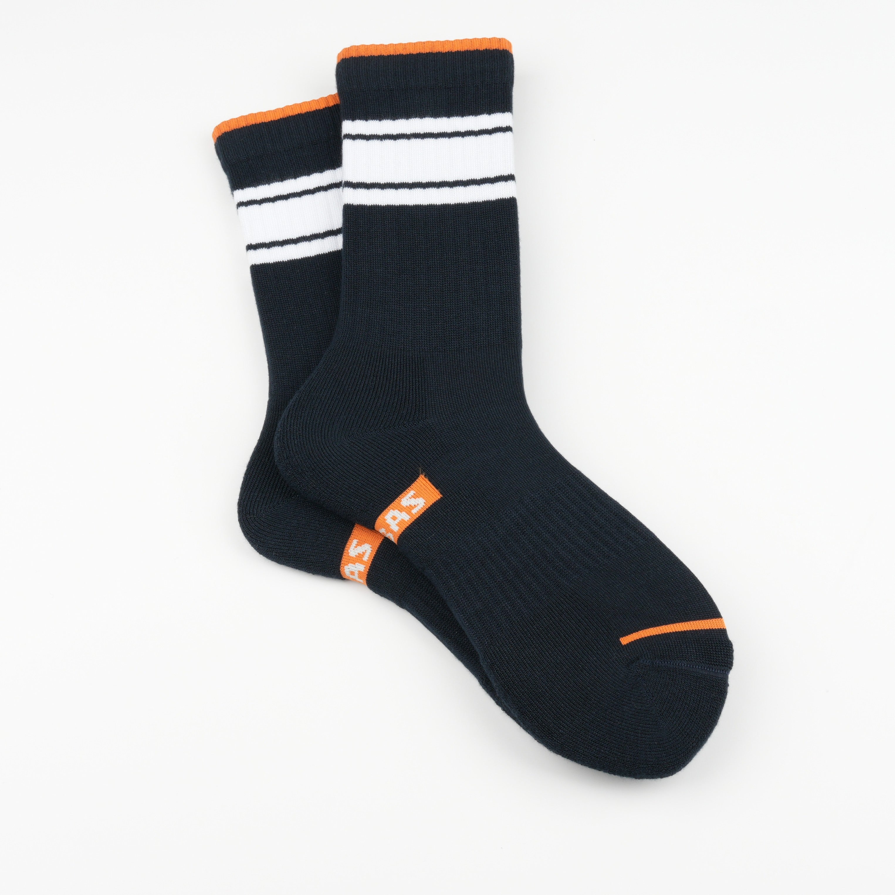 Retro bantlı lacivert unisex çorap - sneaker kombinleri ideal