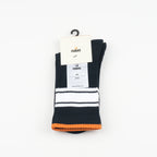 Vintage lacivert crew çorap - klasik spor çorap deseni